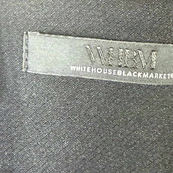 White House Black Market Black and White Plaid Blazer Textured Career Workwear - Picture 10 of 16